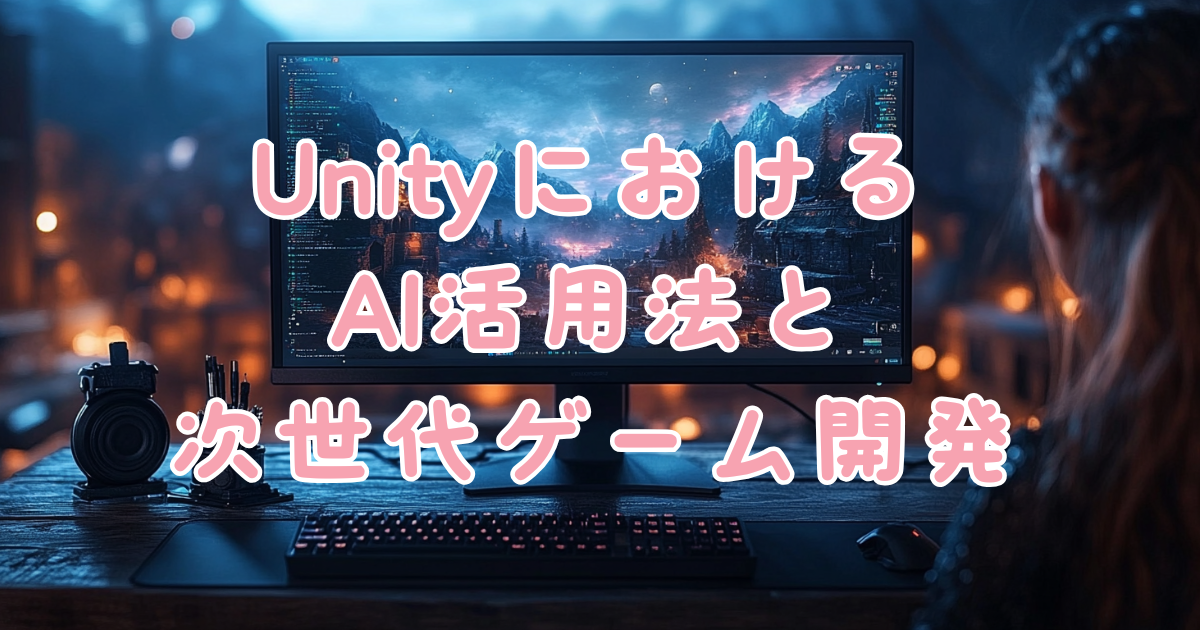 Unityにおけるai活用法と次世代ゲーム開発