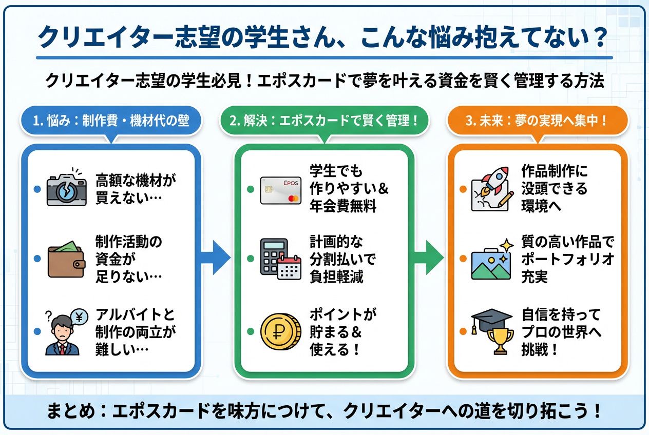 大学生活・新生活 クリエイター志望の学生さん、こんな悩み抱えてない?
