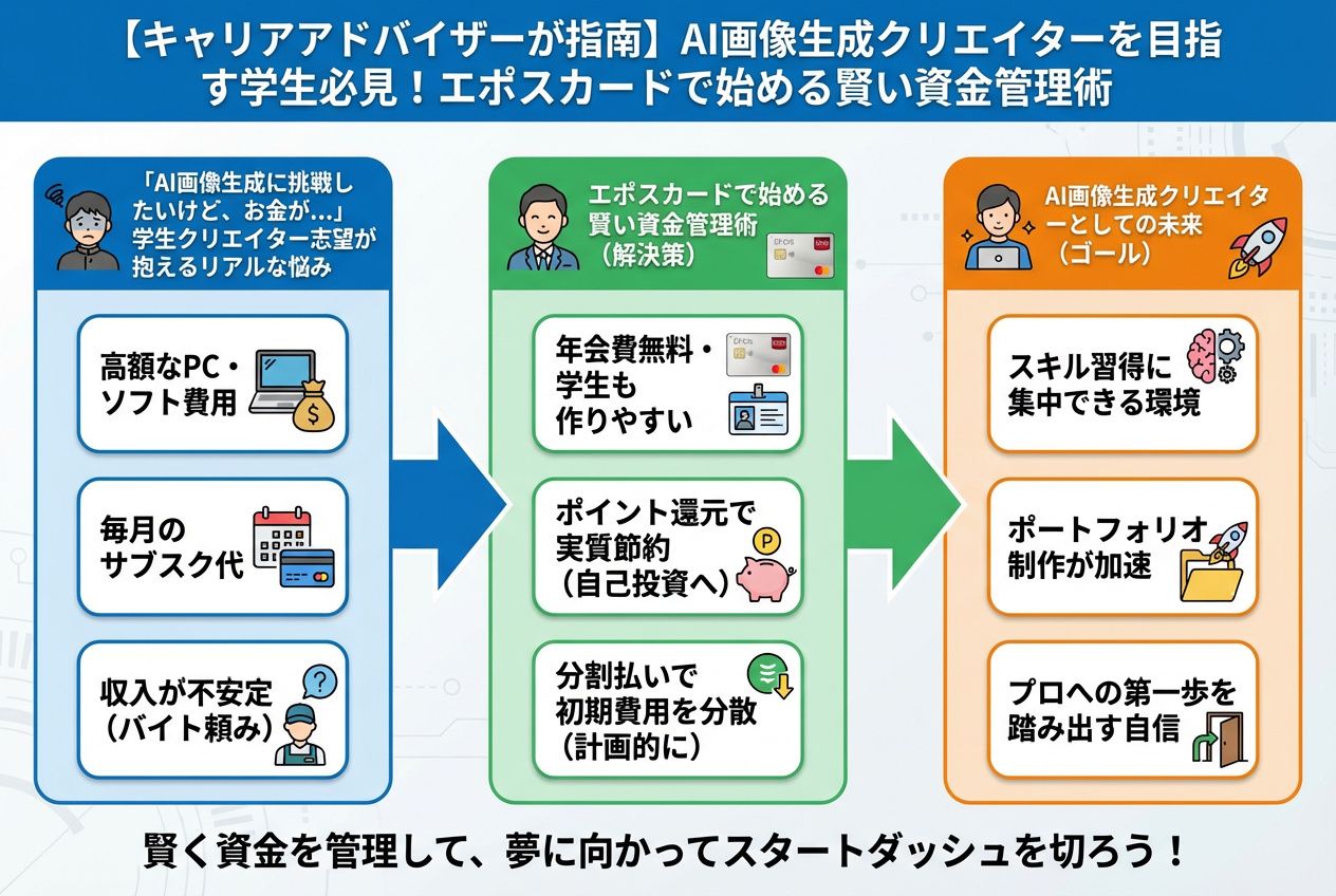 AI画像生成 「AI画像生成に挑戦したいけど、お金が…」学生クリエイター志望が抱えるリアルな悩み