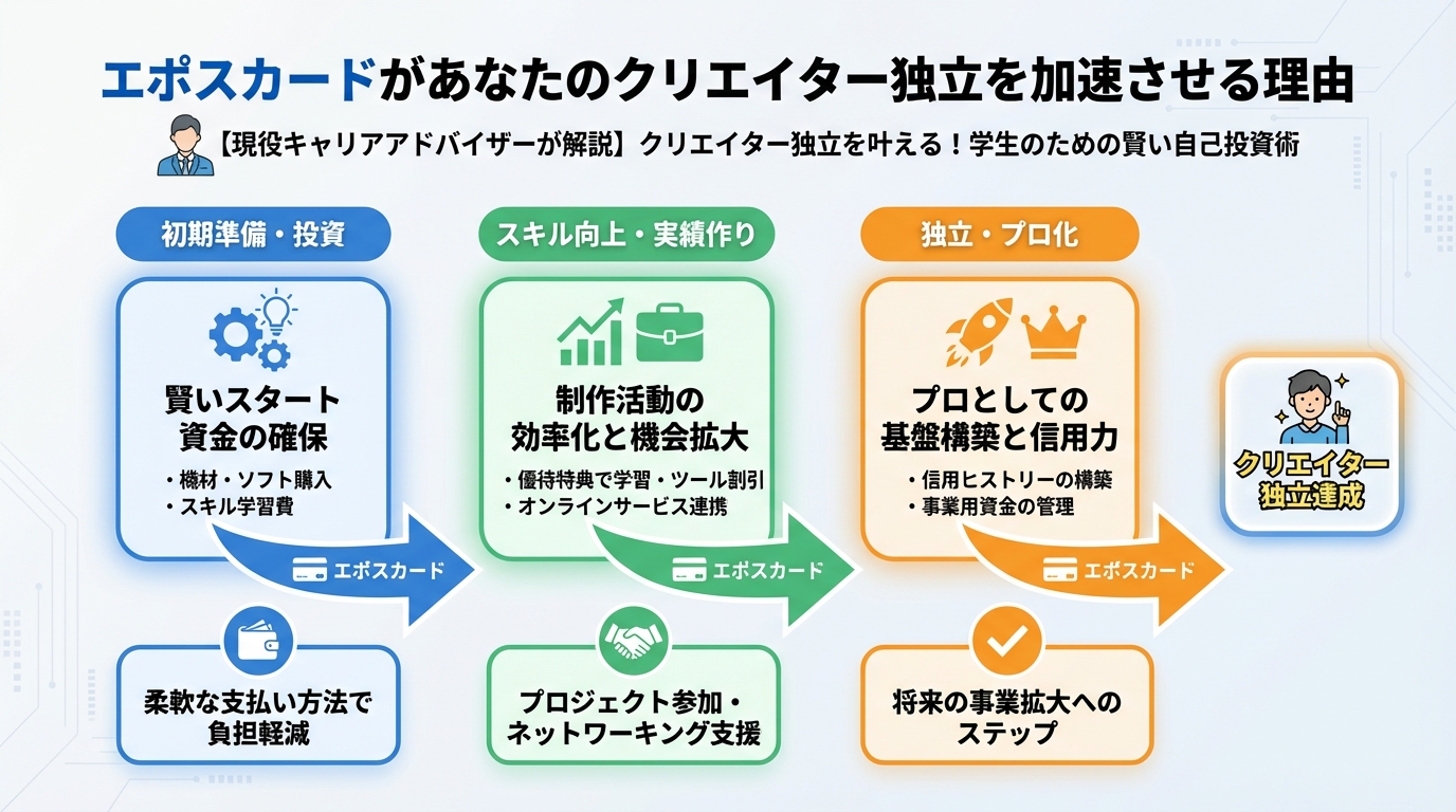 副業・クリエイター エポスカードがあなたのクリエイター独立を加速させる理由