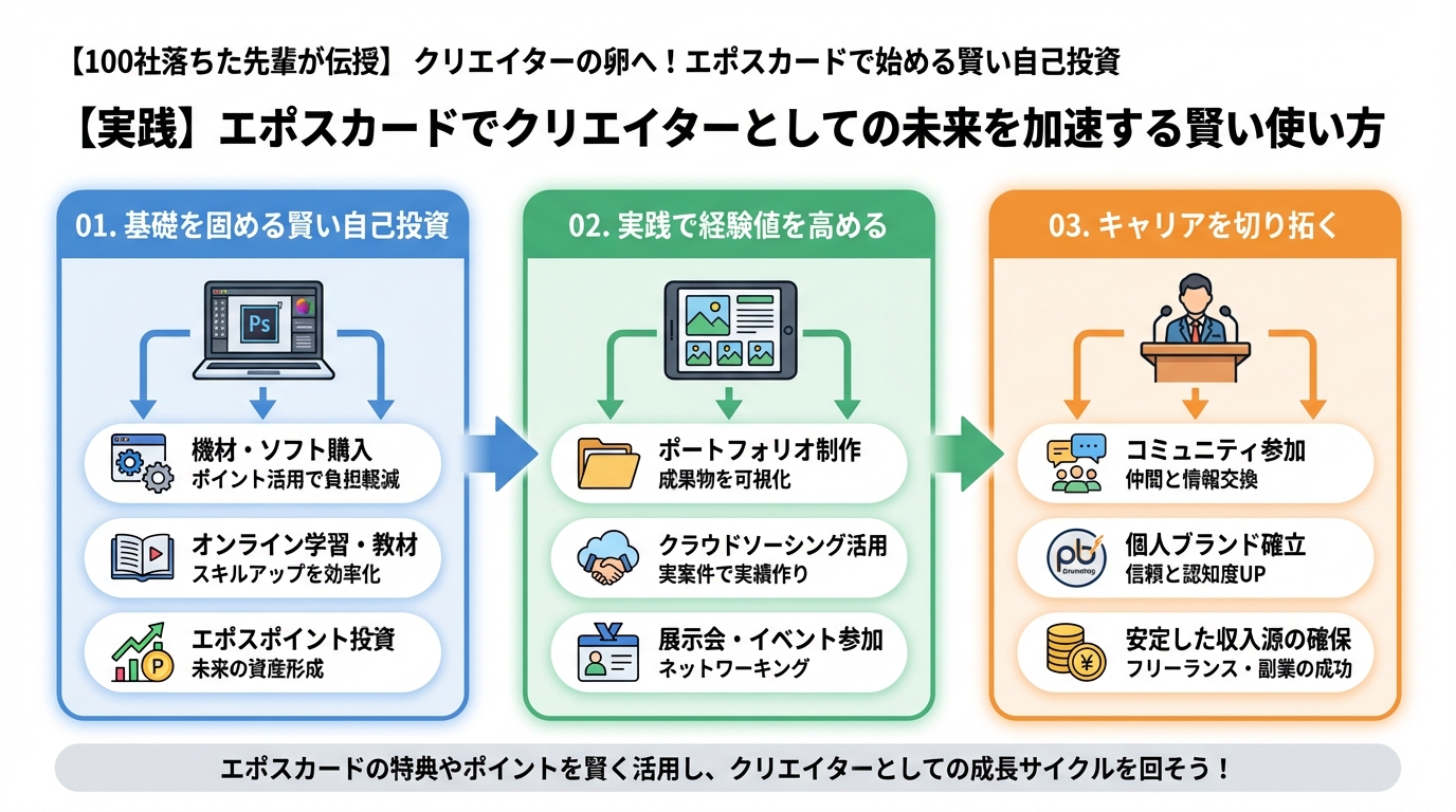 プログラミング学習 【実践】エポスカードでクリエイターとしての未来を加速する賢い使い方