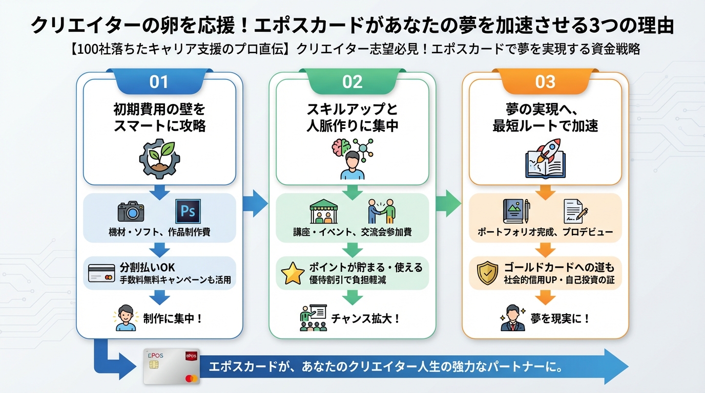 プログラミング学習 クリエイターの卵を応援!エポスカードがあなたの夢を加速させる3つの理由