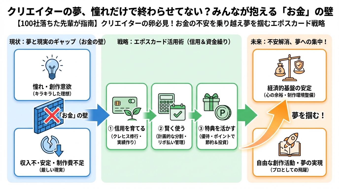 大学生活・新生活 クリエイターの夢、憧れだけで終わらせてない？みんなが抱える「お金」の壁
