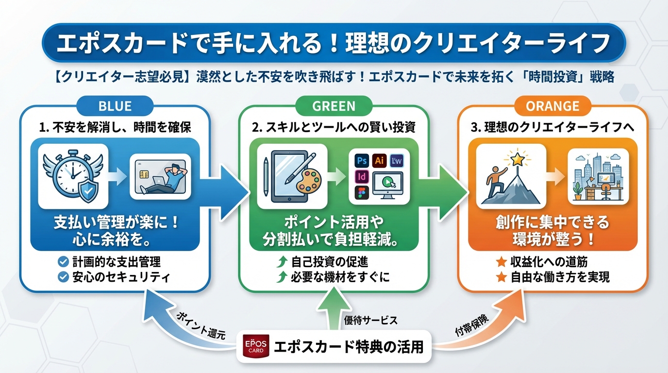 プログラミング学習 エポスカードで手に入れる!理想のクリエイターライフ