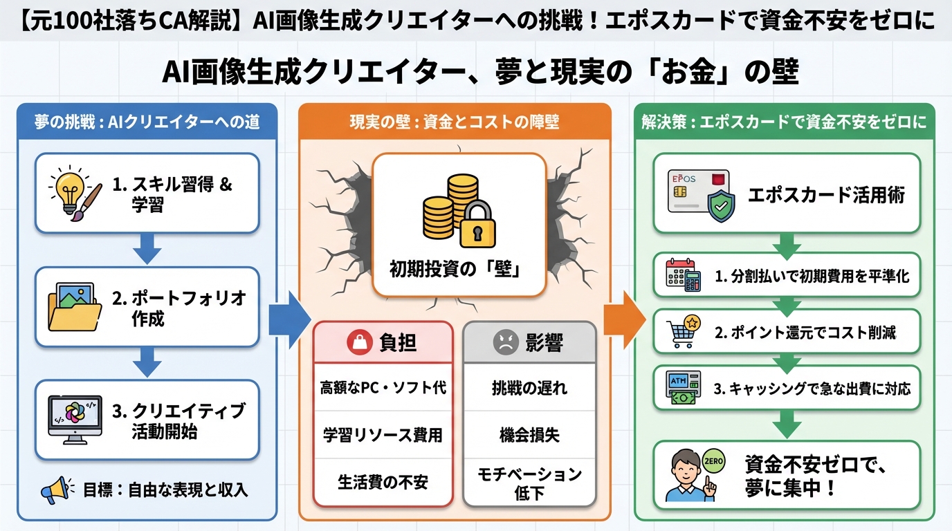 AI画像生成 AI画像生成クリエイター、夢と現実の「お金」の壁