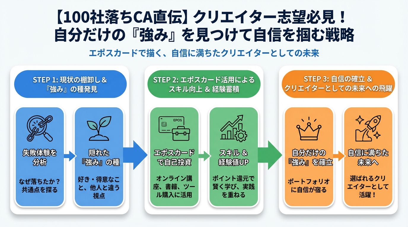 大学生活・新生活 エポスカードで描く、自信に満ちたクリエイターとしての未来