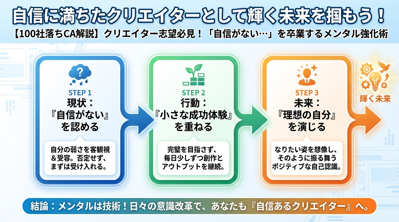 大学生活・新生活 自信に満ちたクリエイターとして輝く未来を掴もう!