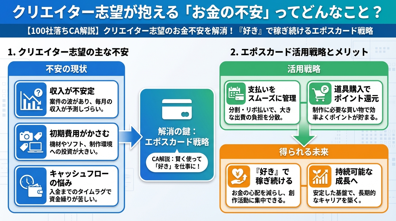 副業・クリエイター クリエイター志望が抱える「お金の不安」ってどんなこと?