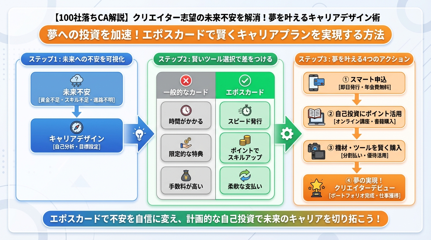 大学生活・新生活 夢への投資を加速!エポスカードで賢くキャリアプランを実現する方法