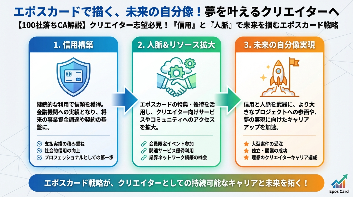 副業・クリエイター エポスカードで描く、未来の自分像!夢を叶えるクリエイターへ