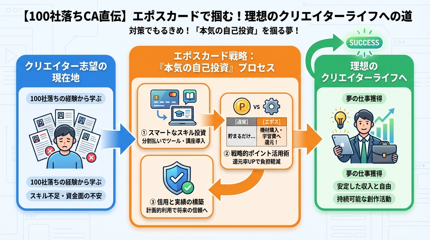 副業・クリエイター エポスカードで掴む!理想のクリエイターライフへの道