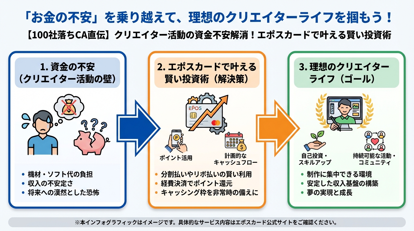 副業・クリエイター 「お金の不安」を乗り越えて、理想のクリエイターライフを掴もう!