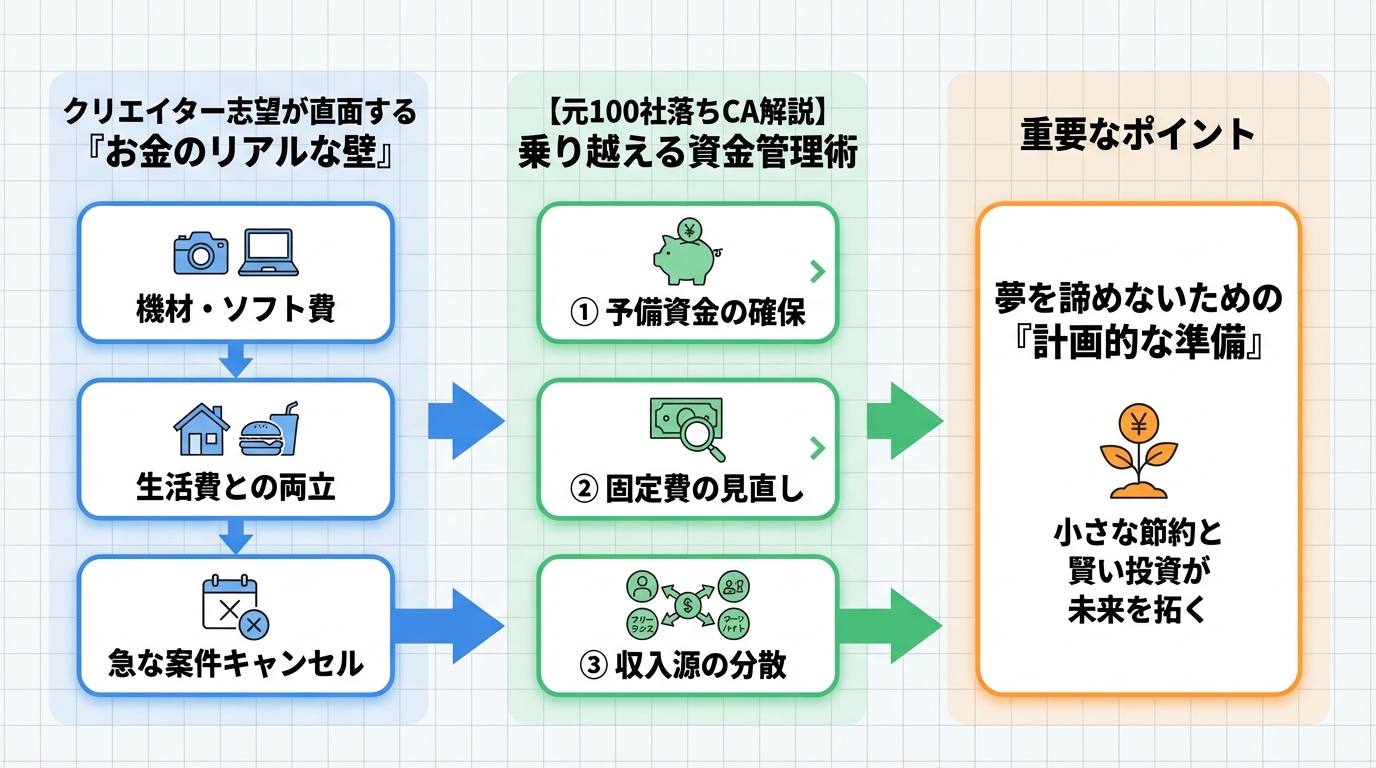 大学生活・新生活 クリエイター志望が直面する「お金のリアルな壁」