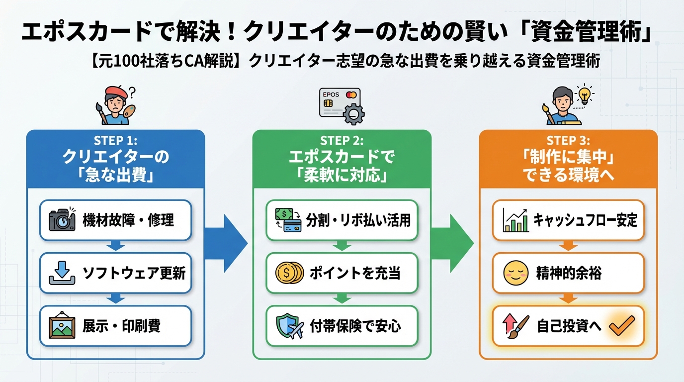 大学生活・新生活 エポスカードで解決！クリエイターのための賢い「資金管理術」
