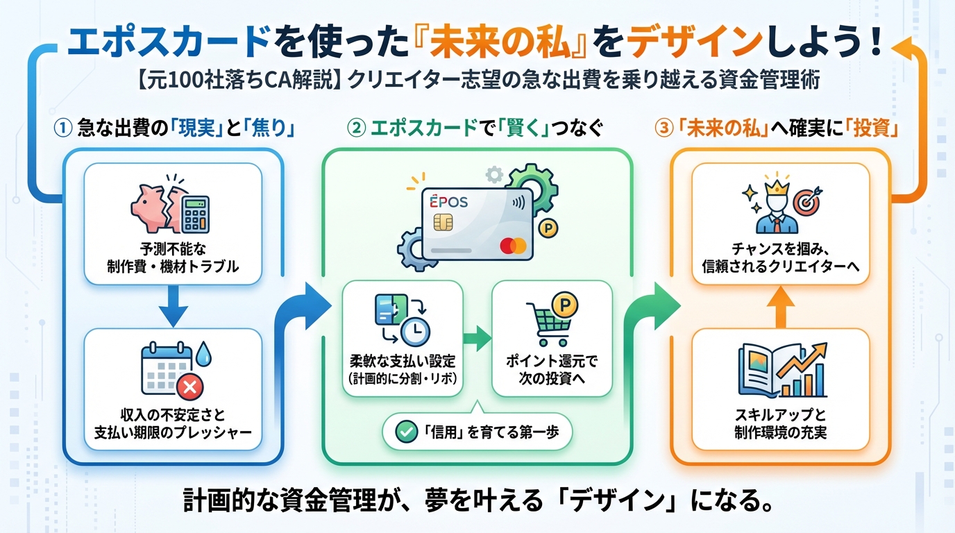 大学生活・新生活 エポスカードを使った「未来の私」をデザインしよう！