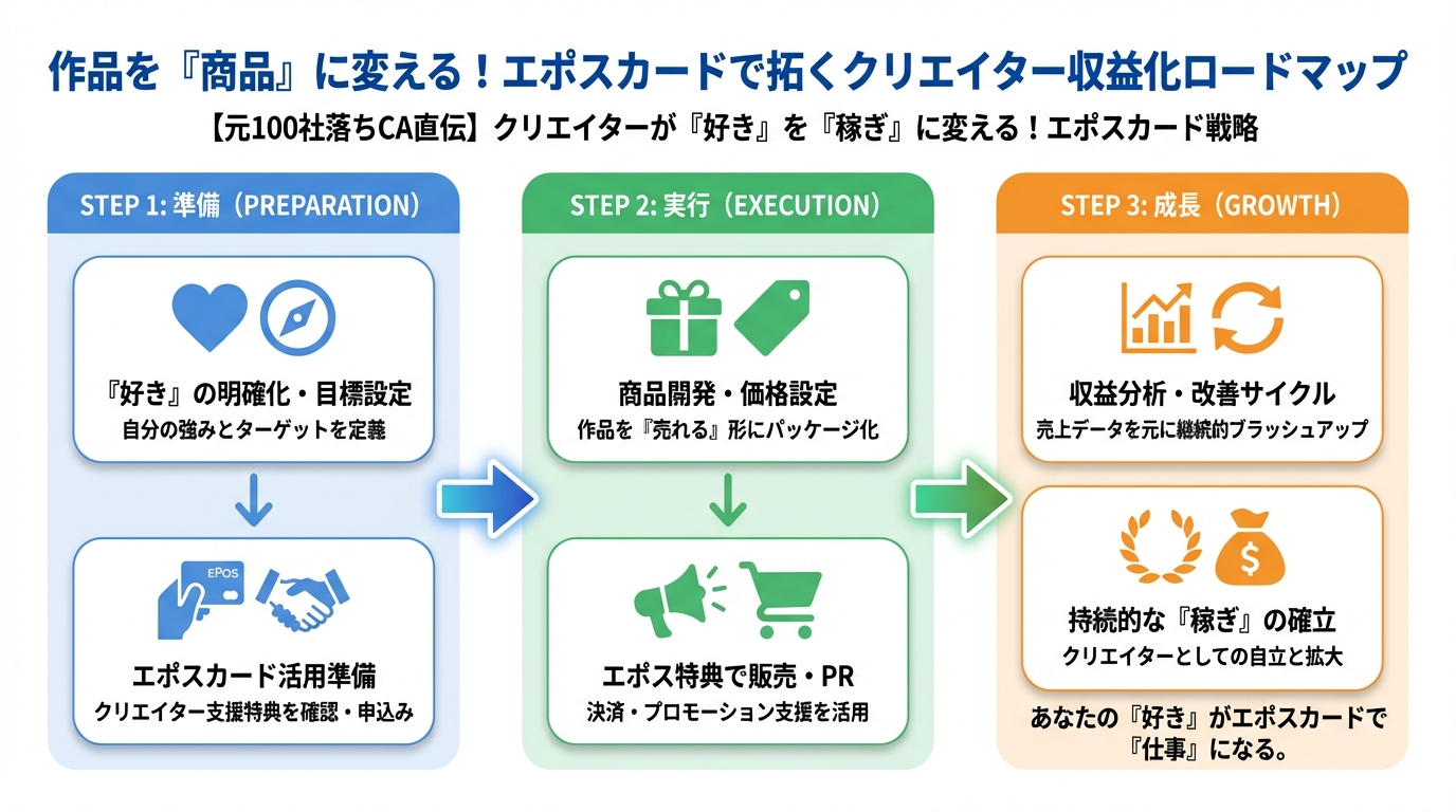 副業・クリエイター 作品を『商品』に変える!エポスカードで拓くクリエイター収益化ロードマップ