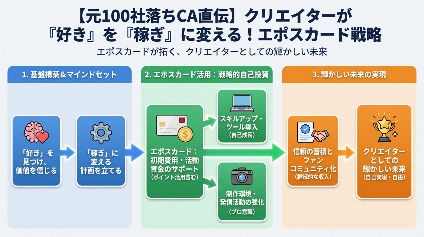 副業・クリエイター エポスカードが拓く、クリエイターとしての輝かしい未来
