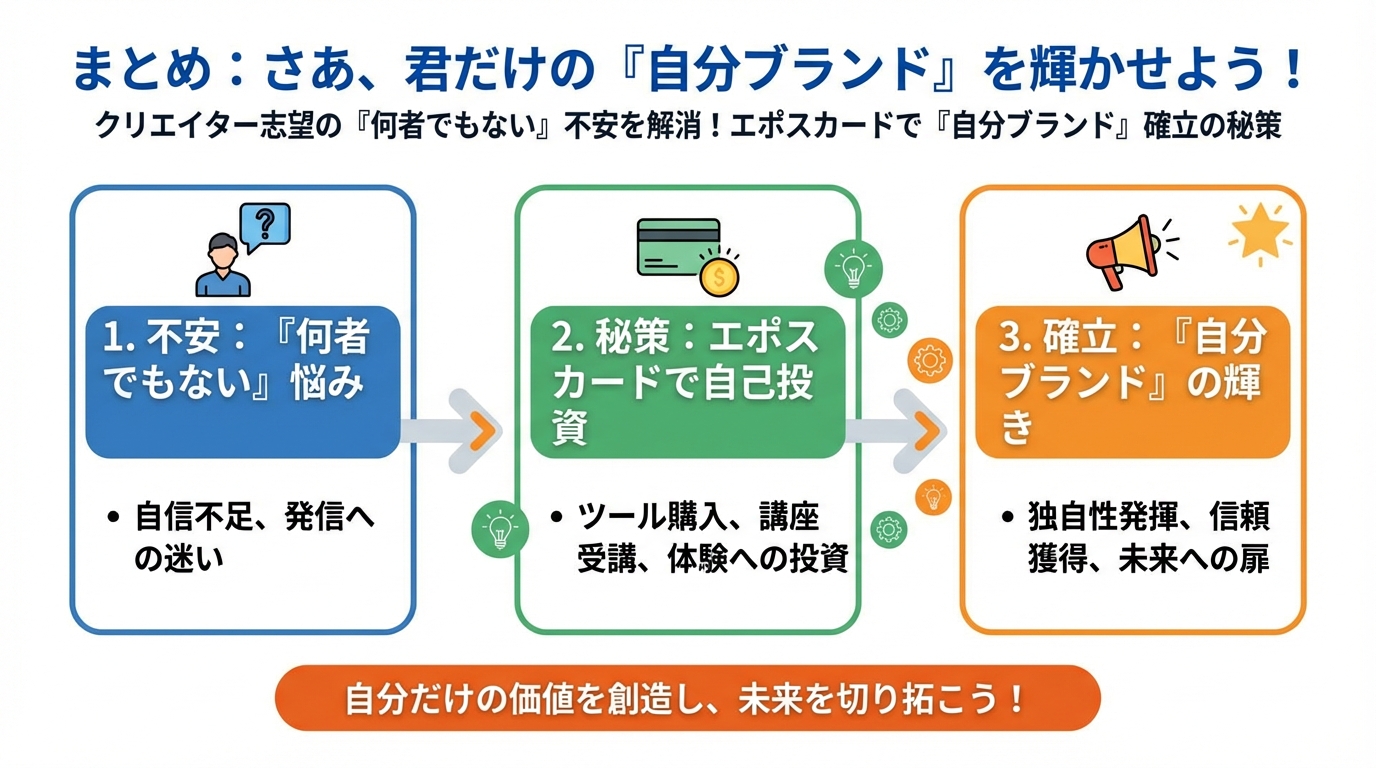 副業・クリエイター まとめ:さあ、君だけの『自分ブランド』を輝かせよう!