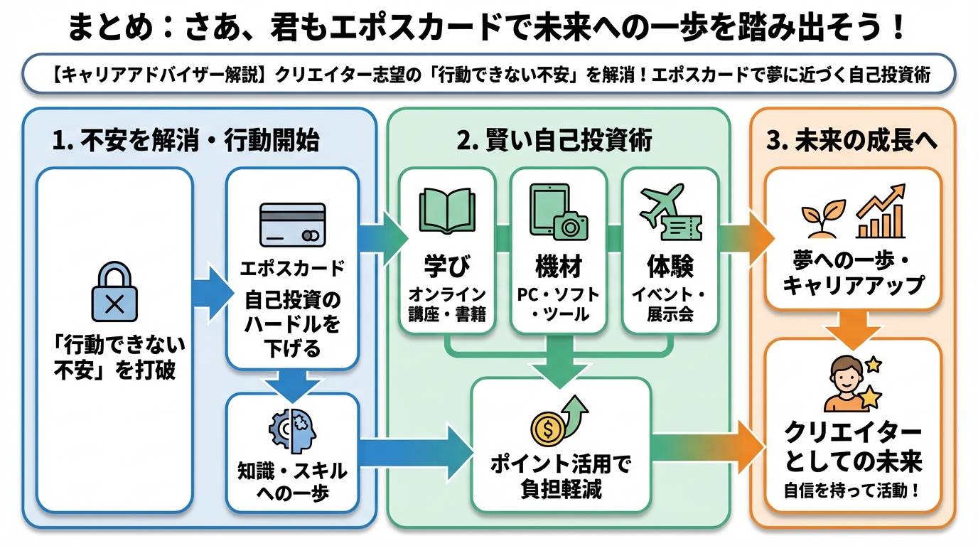 プログラミング学習 まとめ：さあ、君もエポスカードで未来への一歩を踏み出そう！