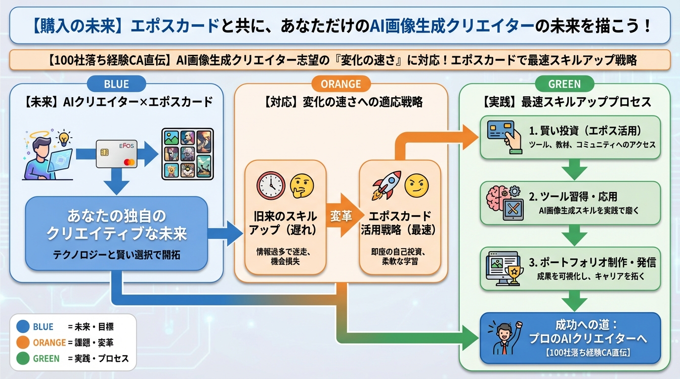 AI画像生成 【購入の未来】エポスカードと共に、あなただけのAI画像生成クリエイターの未来を描こう!