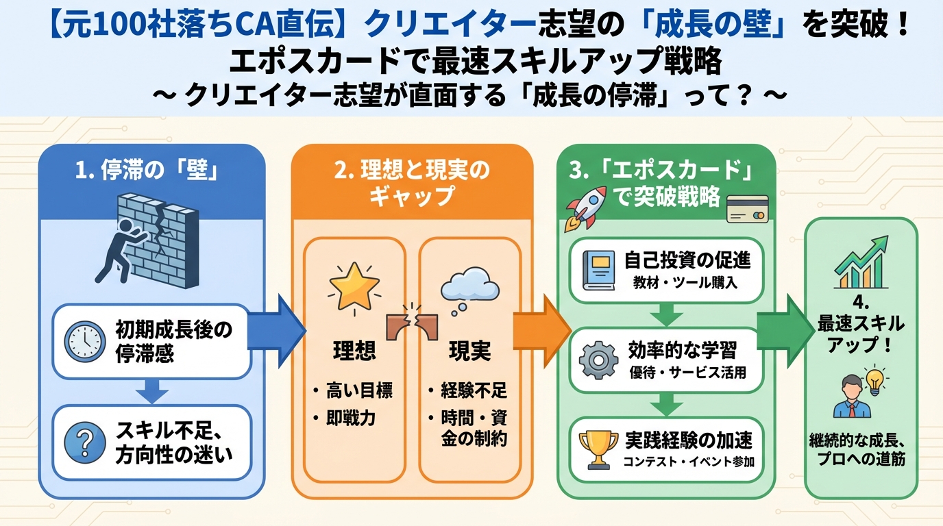 大学生活・新生活 クリエイター志望が直面する「成長の停滞」って？