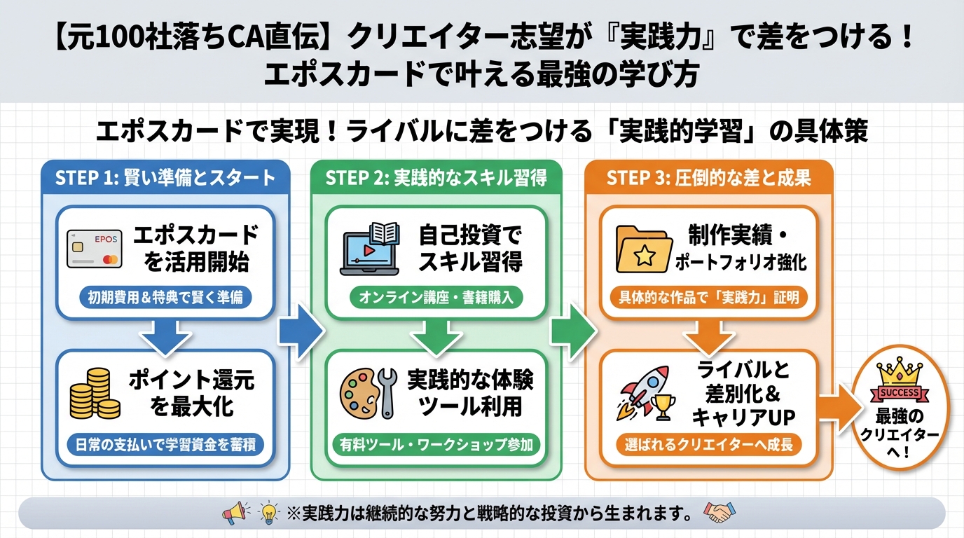 プログラミング学習 エポスカードで実現!ライバルに差をつける「実践的学習」の具体策