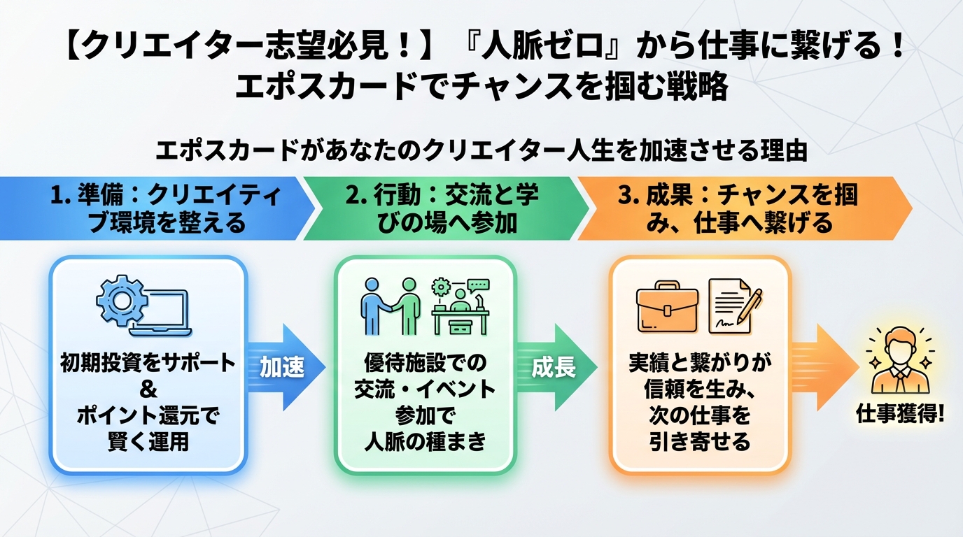 大学生活・新生活 エポスカードがあなたのクリエイター人生を加速させる理由