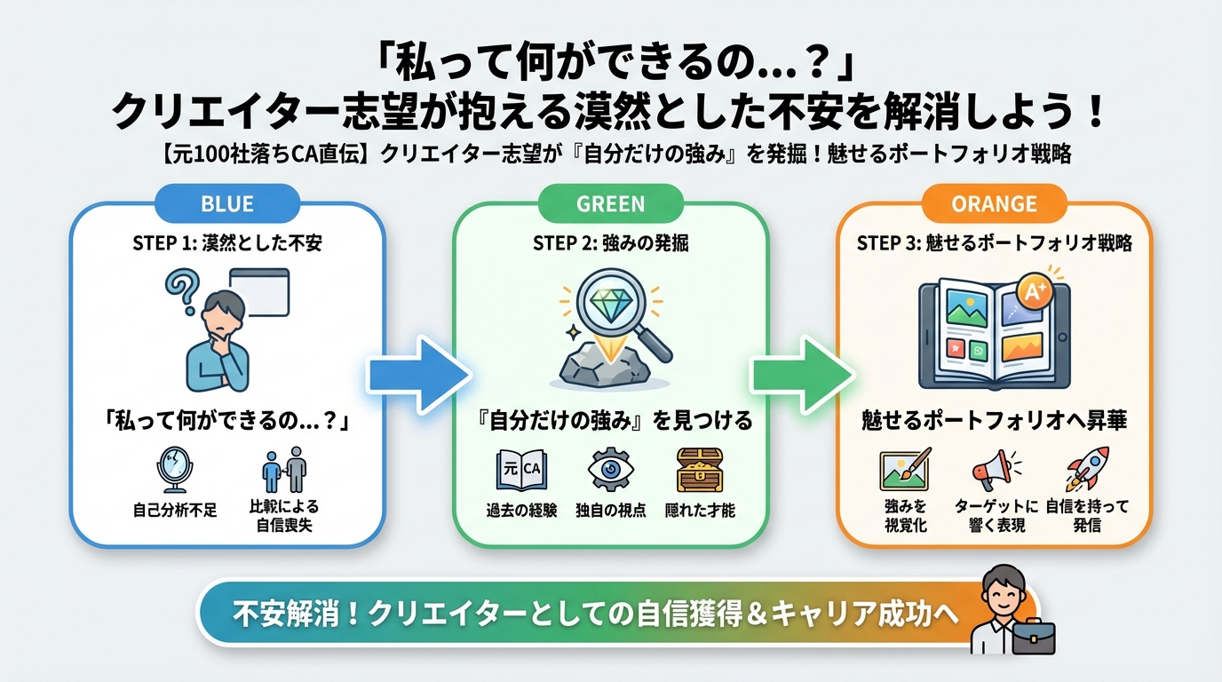 副業・クリエイター 「私って何ができるの…？」クリエイター志望が抱える漠然とした不安を解消しよう！