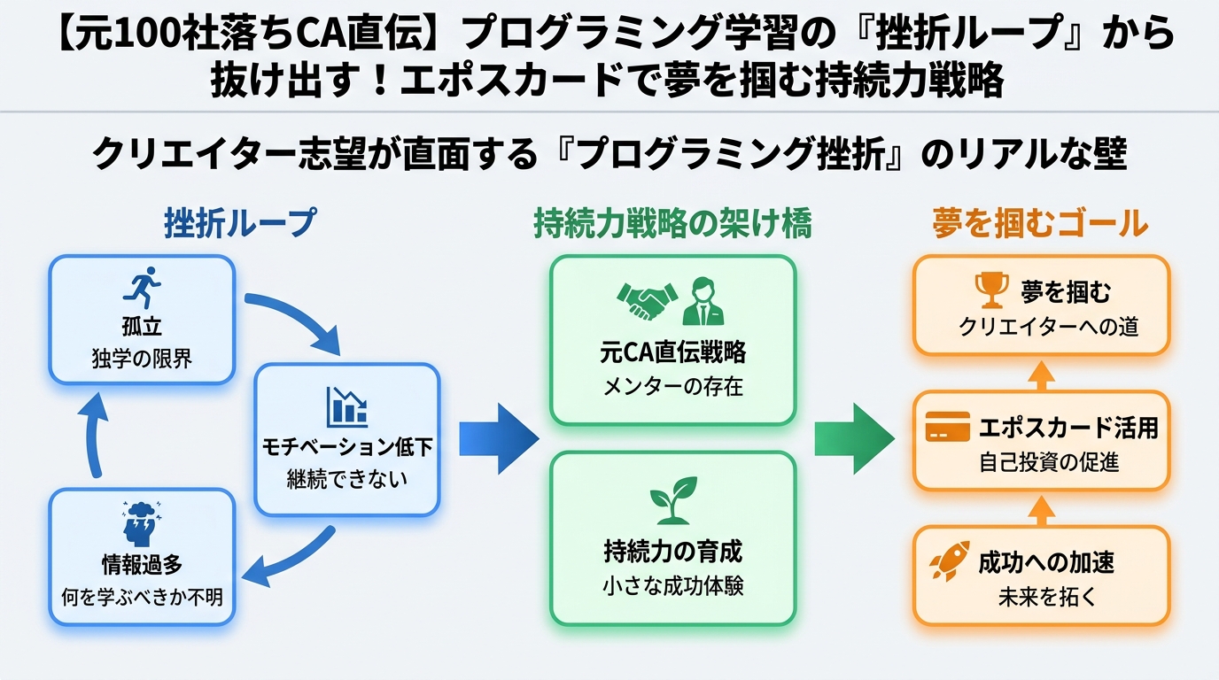プログラミング学習 クリエイター志望が直面する『プログラミング挫折』のリアルな壁