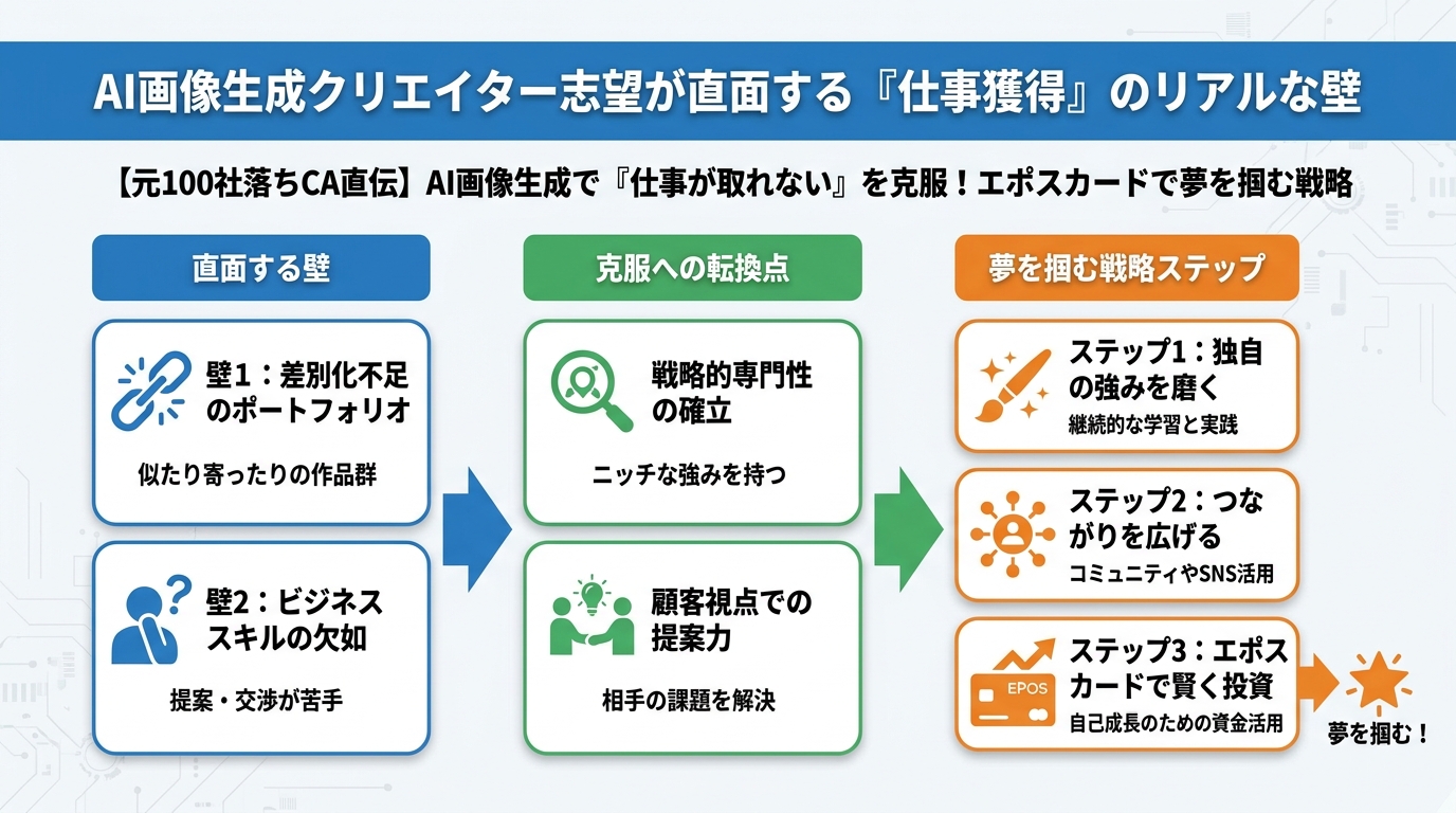 AI画像生成 AI画像生成クリエイター志望が直面する『仕事獲得』のリアルな壁