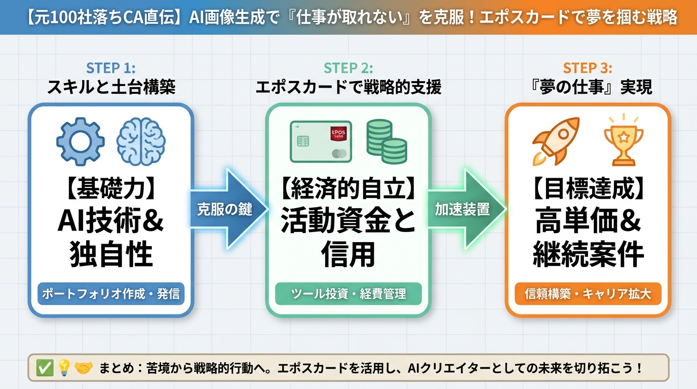 AI画像生成 まとめ：AI画像生成クリエイターとして『夢の仕事』を掴むために
